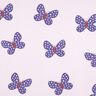 Sweatshirt gratté gros papillons | Poppy Fabrics – lilas pastel/lilas bleu,  thumbnail number 1