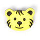 Bouton en plastique,  visage de tigre 38,  thumbnail number 1