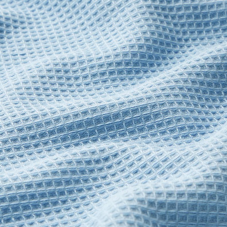 Tissu éponge/Nid d’abeille Uni – bleu clair,  image number 3