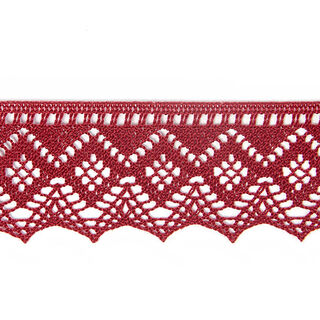 Dentelle au fuseau (45 mm) 5 – rouge bordeaux, 