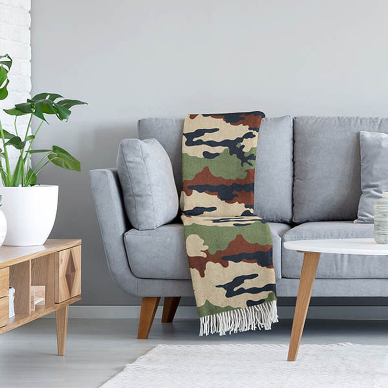 Polaire douillet Camouflage – taupe clair/vert foncé, image number 6