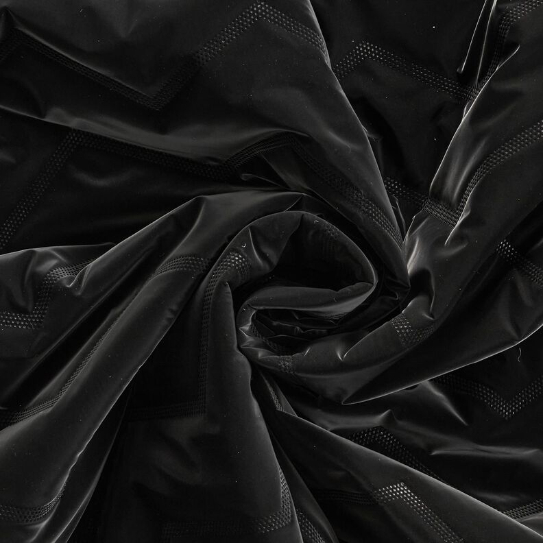 Tissu matelassé Tissu peau de pêche à chevrons | Katia Fabrics – noir,  image number 4