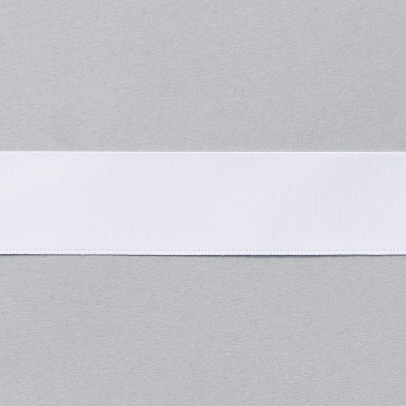 Ruban de satin [25 mm] – blanc,  image number 1