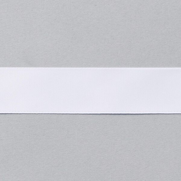 Ruban de satin [25 mm] – blanc,  image number 1