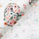 Tissu en coton Percale fleurs dans des cœurs – blanc/rose,  thumbnail number 4