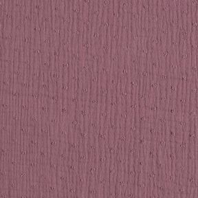 Tissu double gaze de coton dobby – myrtille, 