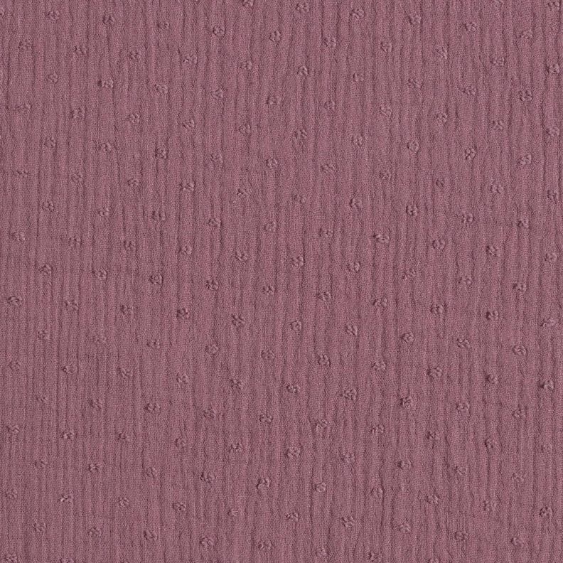 Tissu double gaze de coton dobby – myrtille,  image number 1