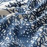 Tissu de décoration Semi-panama Magnifiques coraux – bleu marine/nature,  thumbnail number 2