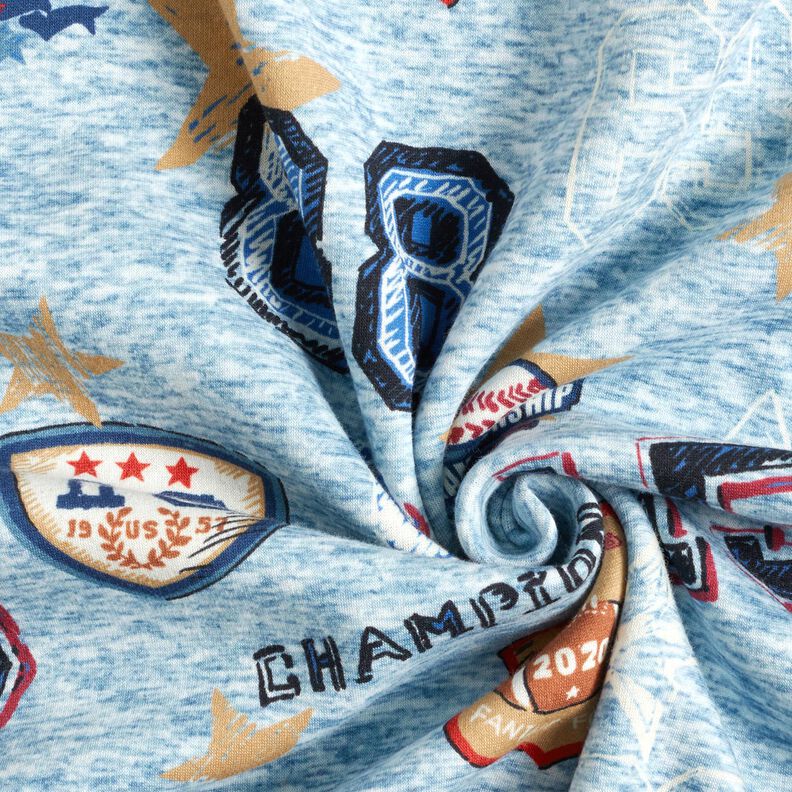 Polaire alpin Veste collage – bleu clair/gris, image number 3