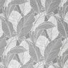 Tissu de décoration Canvas grandes feuilles – gris,  thumbnail number 1