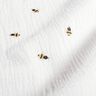 Tissu double gaze de coton Bienchen – écru/or,  thumbnail number 2