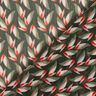 Crêpe mousseline Motif feuilles – noir/roseau,  thumbnail number 4