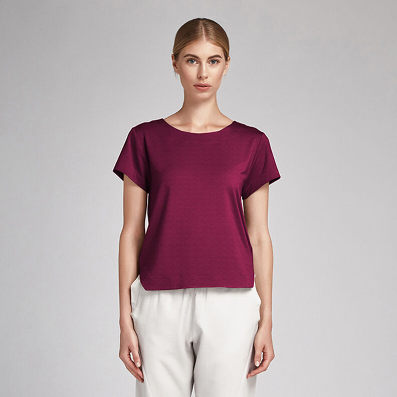 Batiste de coton Uni – rouge bordeaux,  image number 5