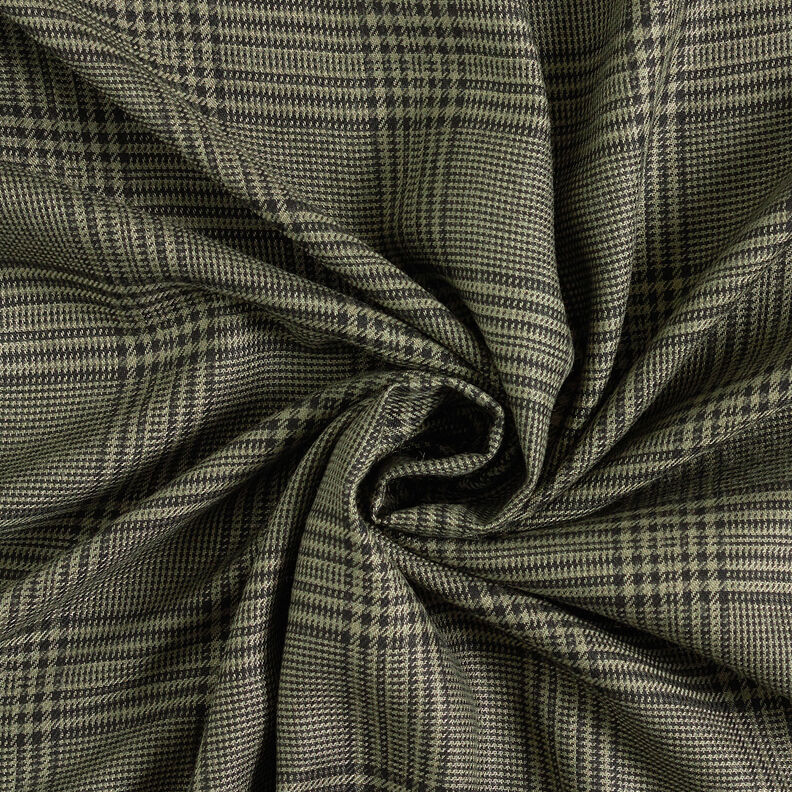 Tissu viscose Prince-de-galles – olive,  image number 4