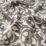 Tissu crêpe Paisley et fleurs – gris/blanc,  thumbnail number 2