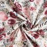 Tissu double gaze de coton Roses aquarelle Impression numérique – blanc,  thumbnail number 4