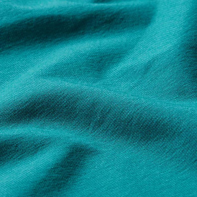 Jersey coton Medium Uni – pétrole,  image number 2