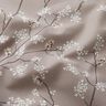 Tissu de décoration Semi-panama Rameaux en fleur – taupe,  thumbnail number 2