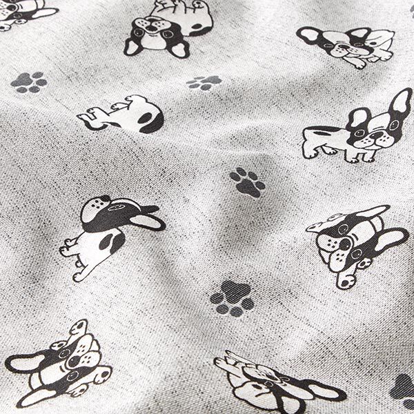 Tissu de décoration Canvas Bouledogue – gris,  image number 2