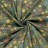 Tissu en coton Popeline Mélange d'étoiles – pin foncé/or,  thumbnail number 3