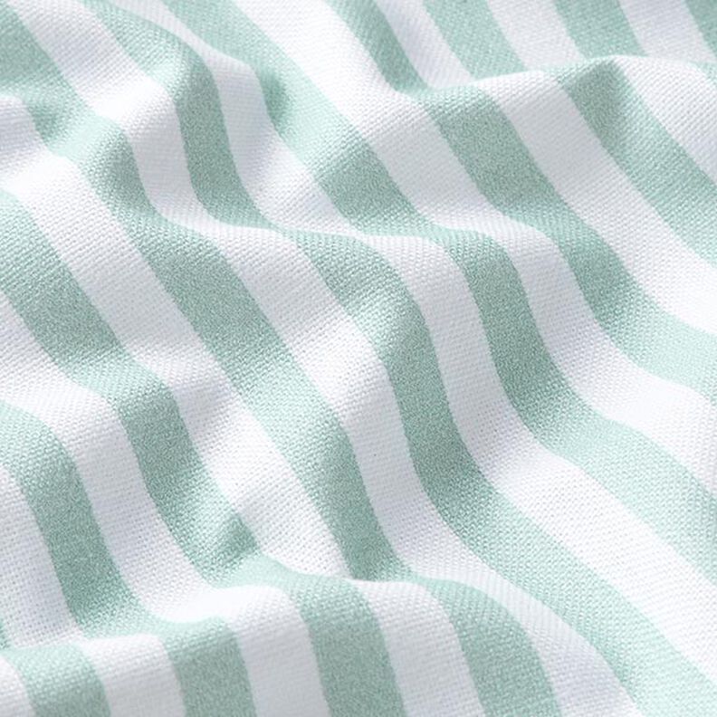 Tissu de décoration Semi-panama rayures verticales – menthe/blanc,  image number 2