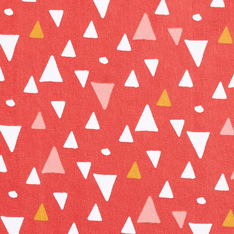 Tissu en coton Cretonne Triangles – terre cuite,  image number 1