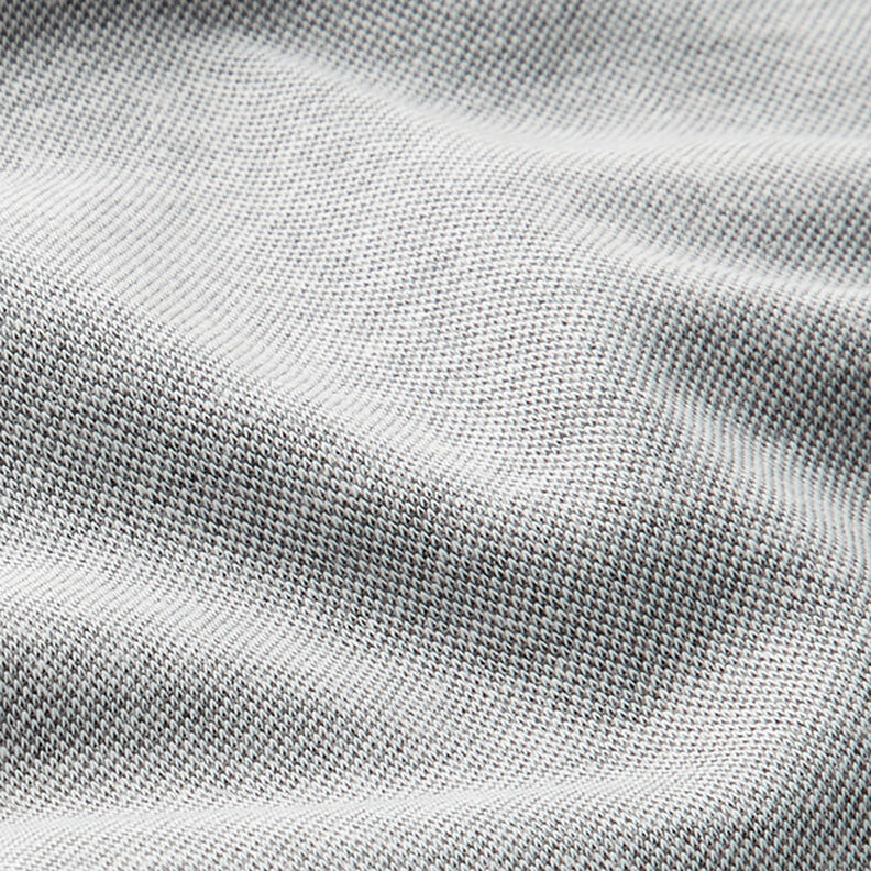 Piqué jersey chiné – gris brume,  image number 2