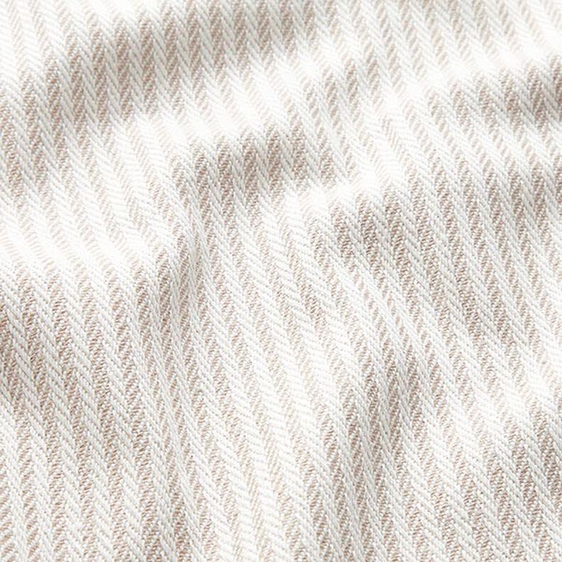 Tissu de décoration Jacquard Rayures discrètes – beige foncé,  image number 2