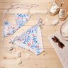 Tissus pour maillot de bain Batik mandala – blanc/chili,  thumbnail number 7