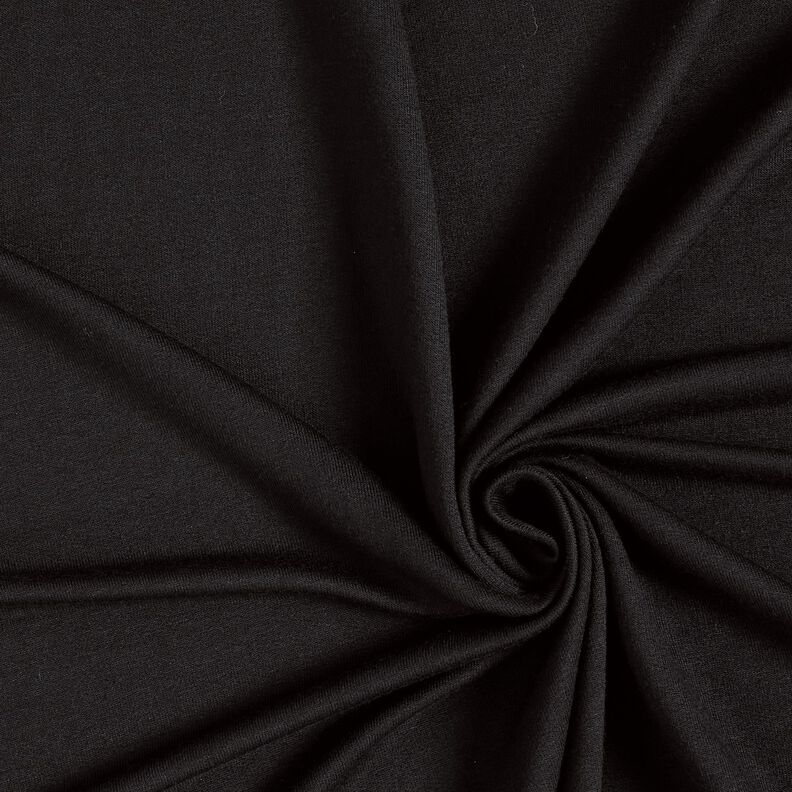 LENZING™ ECOVERO™ French Terry léger – noir,  image number 1