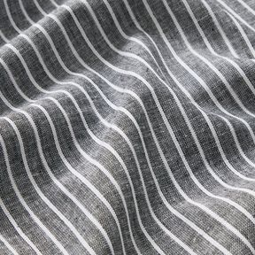 M&eacute;lange lin coton Larges rayures &ndash; noir/blanc, 