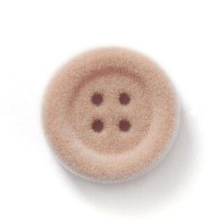 Bouton en velours 4 trous – vieux rose, 