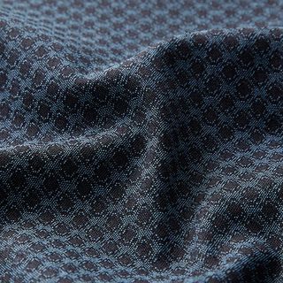 Stretch jacquard Losanges – bleu jean, 