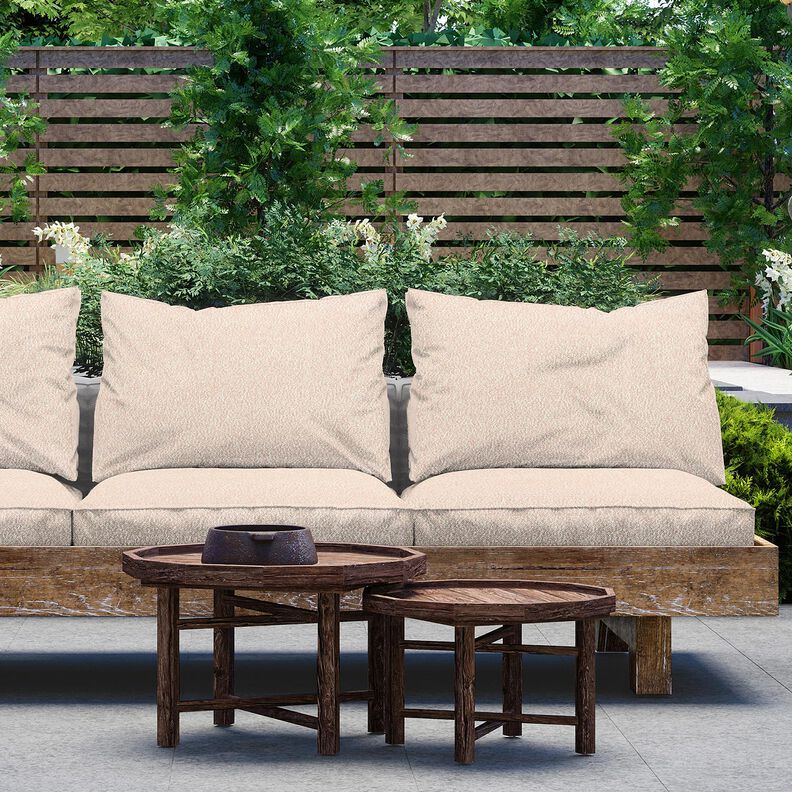 Tissu d’extérieur Bouclé fin – saumon/écru,  image number 6