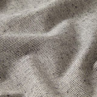 Tissu déco semi-panama nervuré en coton recyclé – gris schiste/blanc, 