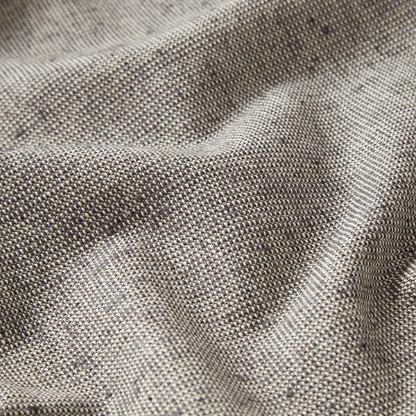 Tissu déco semi-panama nervuré en coton recyclé – gris schiste/blanc,  image number 2