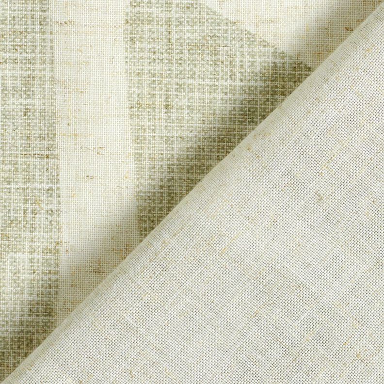 Tissu pour voilages Mélange lin Formes – roseau/nature, image number 4
