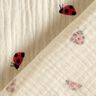 Tissu double gaze de coton Jolies coccinelles – écru,  thumbnail number 4