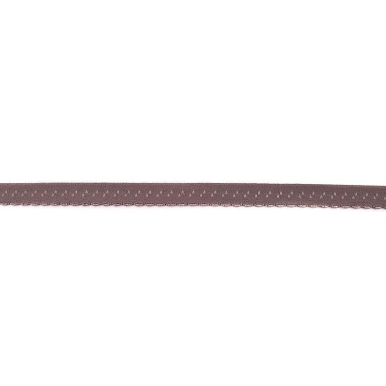Bande à border élastique Dentelle [12 mm] – gris pierre,  image number 1