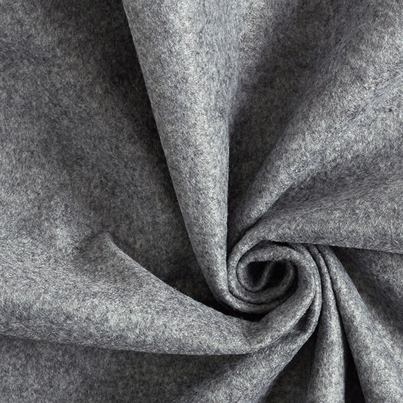 Feutrine mélangé 180 cm / 1,5 mm d’épaisseur – gris, image number 1