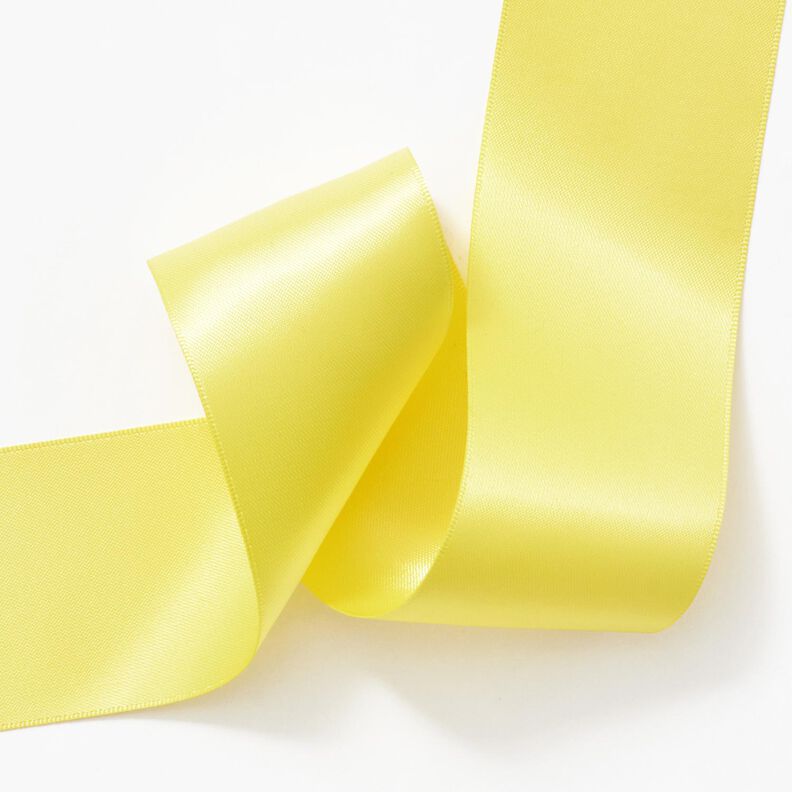 Ruban de satin [50 mm] – jaune citron,  image number 3