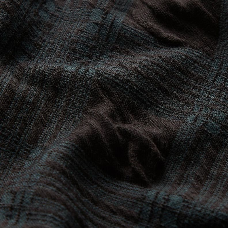 Maille jacquard motif argyle – noir/vert sapin, image number 2