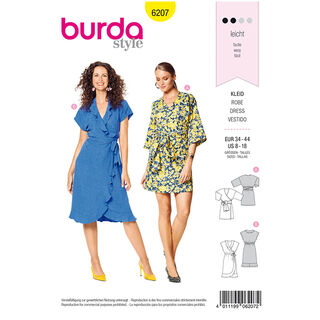 Robe portefeuille, Burda 6207 | 34 - 44, 