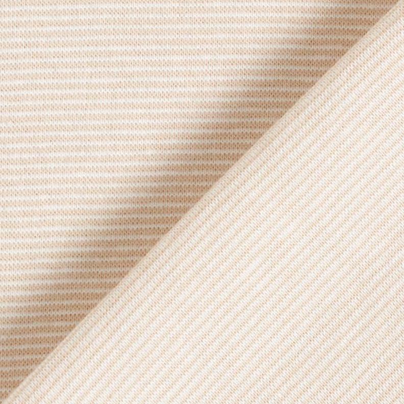 Bord-côtes tubulaire, fines rayures – beige/écru,  image number 3