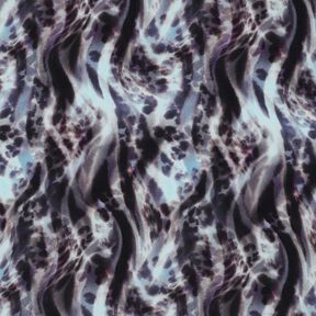 Tissu viscose LENZING™ ECOVERO™ impression numérique animal – bleu noir/bleu glacier, 