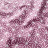 Tissu en coton Cretonne Étoiles japonaises Asanoha – raisin,  thumbnail number 2