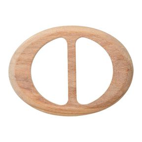 Boucle en bois ovale – beige, 