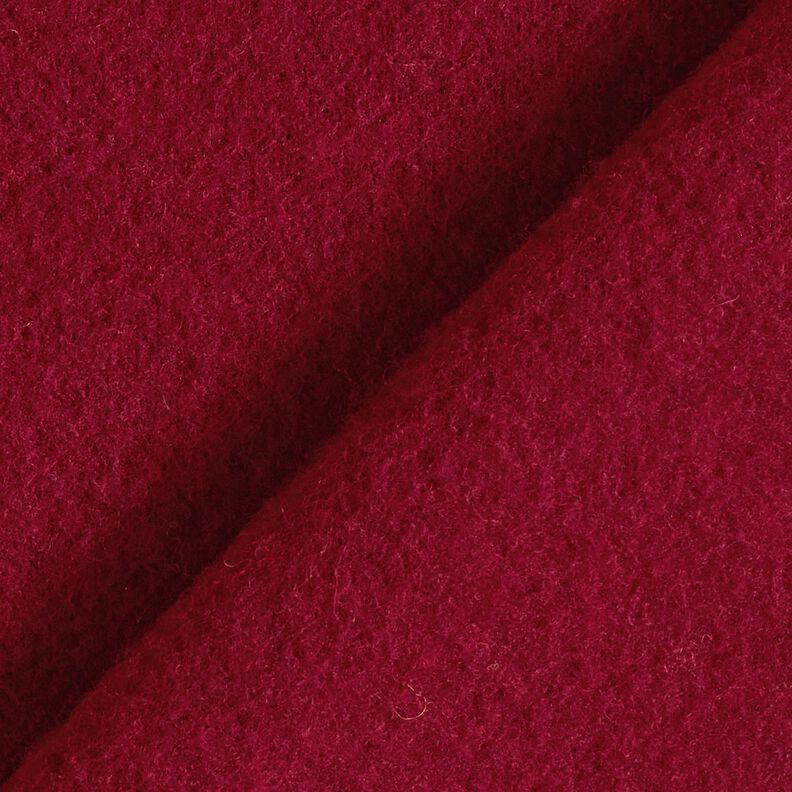 Polaire de laine pure laine vierge Uni – rouge bordeaux, image number 3