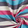 Jersey pailleté Rayures – rose intense/bleu marine,  thumbnail number 3