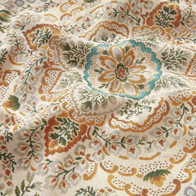 panneau décoratif Gobelin grand mandala – moutarde/beige clair,  image number 2